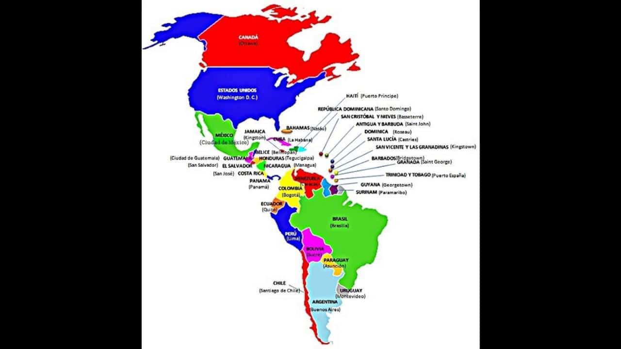 Continente Americano: Historia, características, paises, recursos y