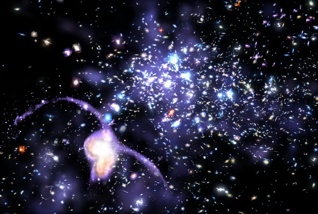 galaxia irregular materia arrugada