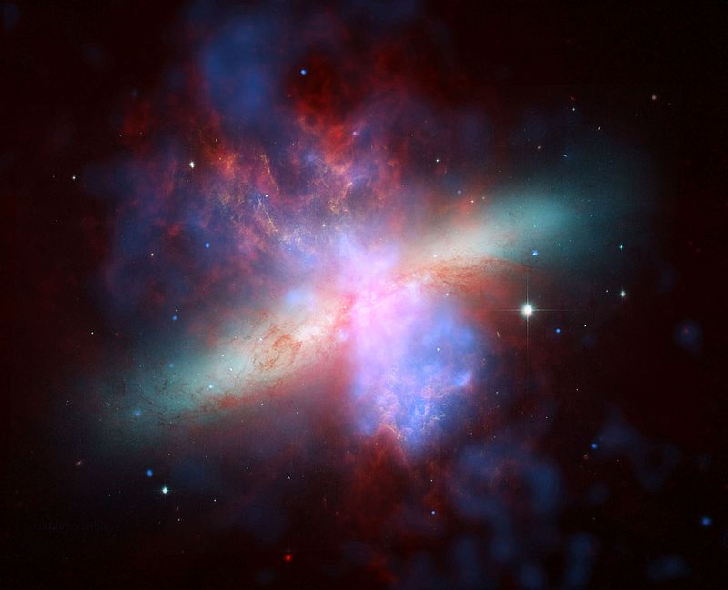 m82 galaxia irregular