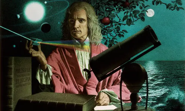 isaac newton con la astronomía moderna
