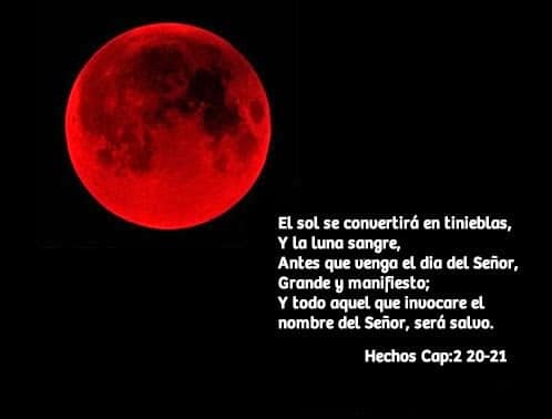 Resultado de imagen para LUNA COMO SANGRE BIBLIA