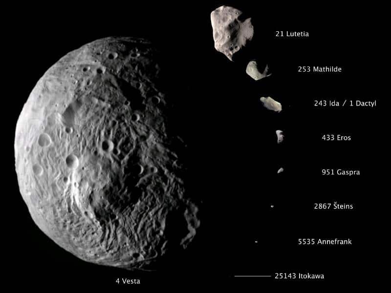 fotografía del asteroide 628